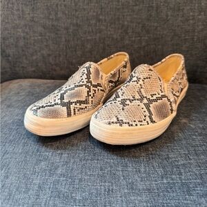 Keds X Kate Spade Double Decker Snake-Embossed Sneakers Size 9